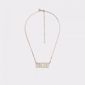 Aldo Honeyy Necklace Donna Collane Oro | FDMVLYQ-84