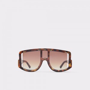 Aldo Javabriclya Shield sunglasses Donna Occhiali da Sole Marroni | XQPDGCI-42