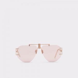 Aldo Jehan Sunglasses Donna Occhiali da Sole Rosa Oro | GBCEZMY-05