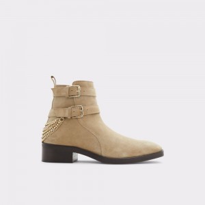 Aldo Kairi Ankle boot Uomo Stivali Beige Scuro | IUHSEKZ-15
