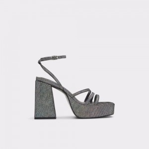 Aldo Landabriver Strappy heeled sandal - Flatform Donna Scarpe Platform Argento | ZGFPJIA-75