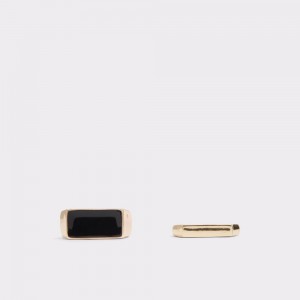 Aldo Laraywyth Ring Uomo Gioielli Nere Oro | HWLIBRU-09