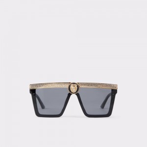 Aldo Legaredia Sunglasses Donna Occhiali da Sole Nere Oro | OTWAGCJ-18