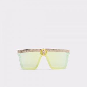 Aldo Legaredia Sunglasses Donna Occhiali da Sole Gialle | OVDFGMB-02