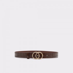 Aldo Lilywynd Belt Donna Cinture Marroni Scuro | EUYBRWA-01