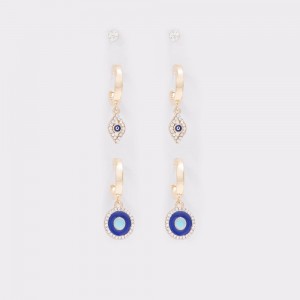 Aldo Linthorst Hoop earrings Donna Orecchini Blu | IUELKNA-97
