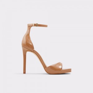 Aldo Livia High heel sandal - Platform Donna Scarpe Platform Marroni | NTWPVFK-52