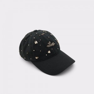 Aldo Lovecap Hat Donna Cappelli Nere Oro | VABMKPG-07
