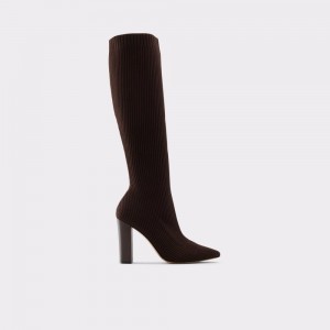 Aldo Lowereast Block heel Donna Stivali Marroni Scuro | TQDFLKZ-56