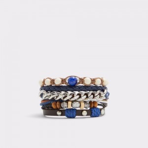 Aldo Maenflex Bracelet Uomo Gioielli Bianche Blu Marino | GBHMLNZ-82