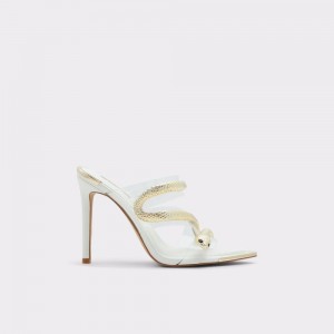 Aldo Najash Strappy heeled sandal - Stiletto heel Donna Sandali Bianche | VGDJBRM-79