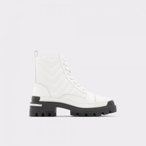 Aldo Quilt Donna Stivali da combattimento Bianche | QNZIPRS-36