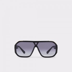 Aldo Rawien Aviator sunglasses Uomo Occhiali da Sole Nere Oro | NHGJSDX-10
