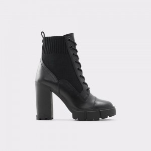 Aldo Rebel Combat boots - Lug sole Donna Stivali da combattimento Nere | TSWPKDV-05