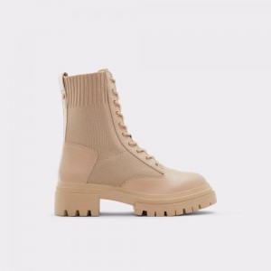 Aldo Reflow Combat ankle boot - Lug sole Donna Stivali da combattimento Beige | GRWIFZB-19
