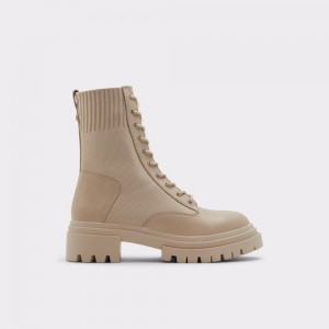 Aldo Reflow Combat boots - Lug sole Donna Stivali da combattimento Beige Chiaro | VCNRBSL-49