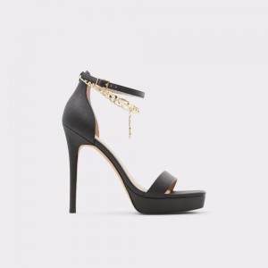 Aldo Scarlettchain Heeled sandal - Stiletto heel Donna Scarpe Platform Nere | VJUDCKB-92