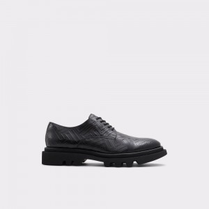 Aldo Sergei Oxford shoe - Lug sole Uomo Scarpe Oxford Nere | RMJAUHC-18