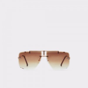 Aldo Silikatu Sunglasses Uomo Occhiali da Sole Marroni | KATHOLS-94