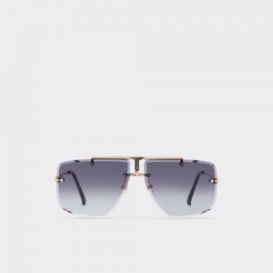 Aldo Silikatu Sunglasses Uomo Occhiali da Sole Nere Oro | GMIRYDK-81