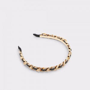 Aldo Yaldan Head band Donna Accessori Per Capelli Nere Oro | LVFOWGC-89